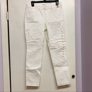 White pixie old navy pants